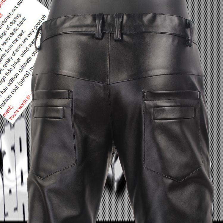 Pantalon cuir homme serré pour jeunesse PU pour automne - Ref 1476901 Image 48