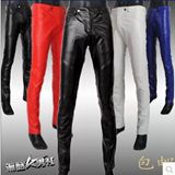 Pantalon cuir homme serré pour jeunesse PU pour automne - Ref 1476901 Image 8