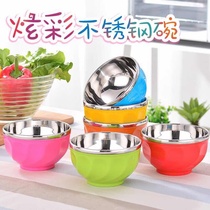 Medical kit Bounce Dragon Science Comics Heat Insulation Colorful Adults Big face bowls Anti-burn and tumble Thickened Lily Bowl