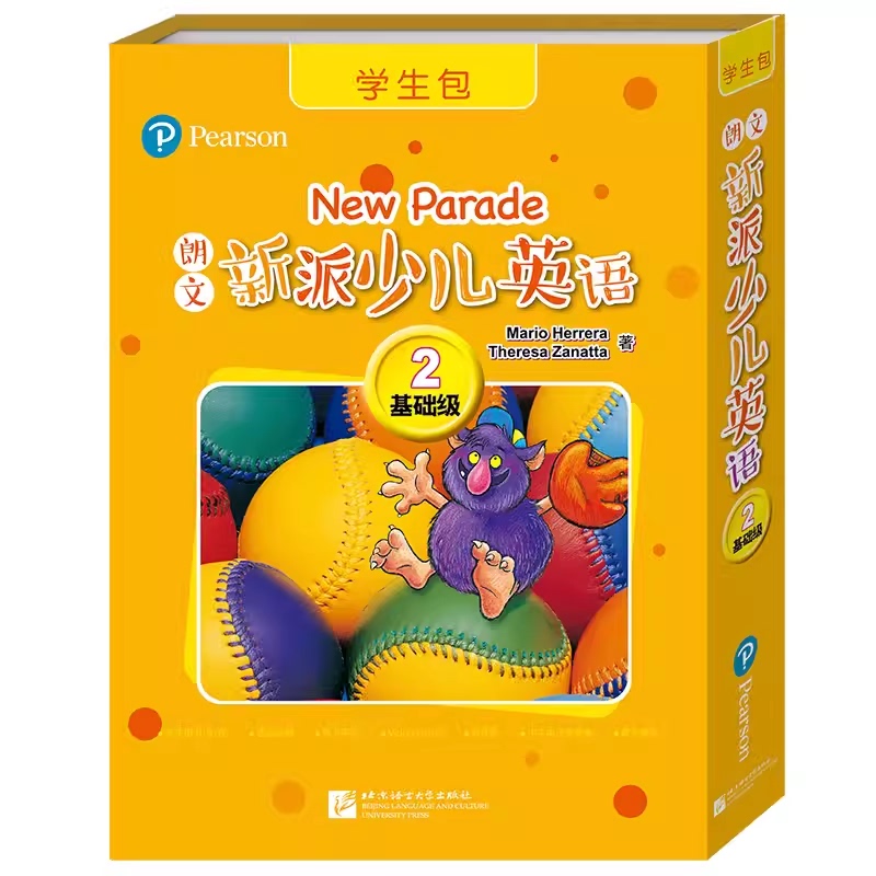 [in Stock for Quick Delivery] Longman New Style Children's English Student Pack 2: Basic Level, No Cd, Can Be Scanned to View, New Packaging Longman Children's English Textbook, Books for Ages 7-8