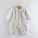 Quần áo trẻ em 0-3 tháng cotton mùa đông chần bông ấm áp jumpsuit mùa thu và mùa đông sơ sinh mùa đông sơ sinh