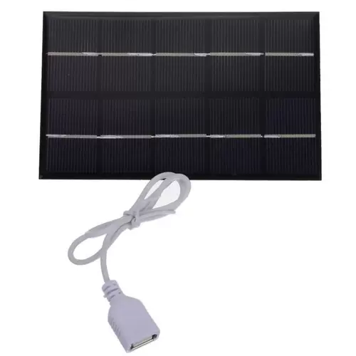 Портативная USB -солнечная панель зарядное устройство 5W 5V USB2.0 Port Solar Pan