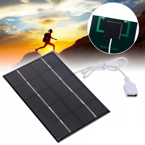 Портативная USB -солнечная панель зарядное устройство 5W 5V USB2.0 Port Solar Pan