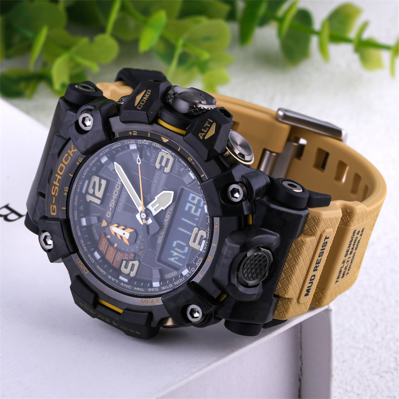 Casio Big Mud King Watch Gshock Limited 40Th Anniversary Solar Radio-Controlled Watch for Men Gwg100 Gwg2000