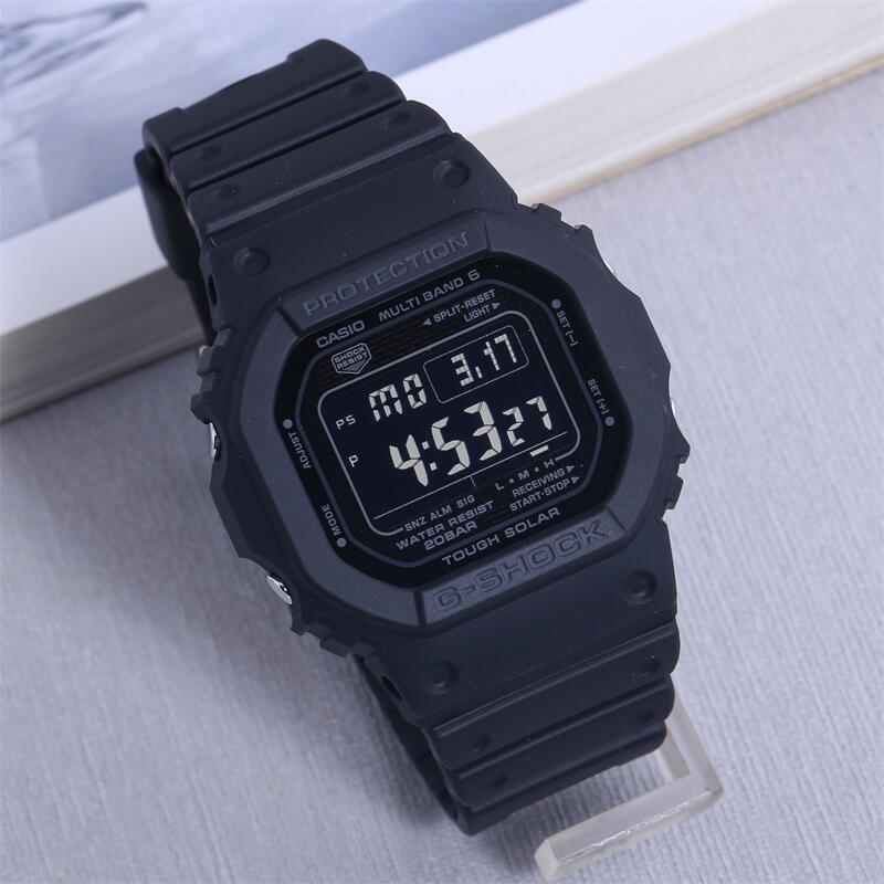 Casio Original Square Gshock Limited Edition Solar-Powered Radio-Controlled Waterproof Watch for Men Gw-5000