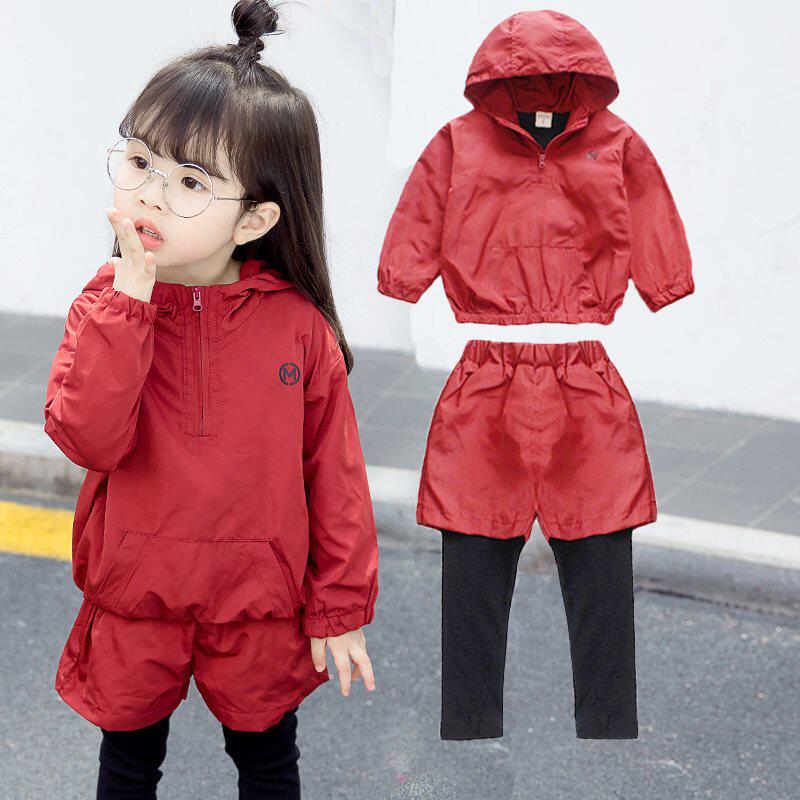 3 Girls Sports Suit 2019 Spring Daughters Treasure 1-year-and-half-year-old children's spring dress female baby Superocean 4 Spring and Autumn clothes 5