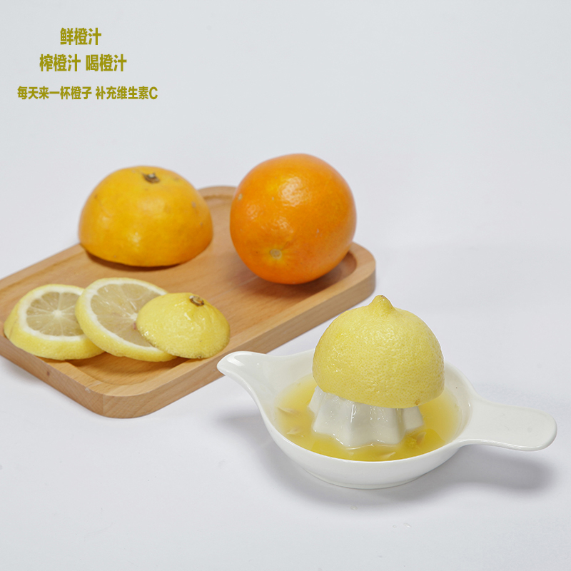 Pure white ceramic manual juicer cup lemon juicer fruit juicer cup juice machine orange juice squeezer large