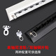 Jianmei ໂລຫະປະສົມອາລູມິນຽມເບິ່ງບໍ່ເຫັນ curtain ຕິດຕາມທາງເທິງ mounted slide ultra-thin track invisible punch-free installation rail slide