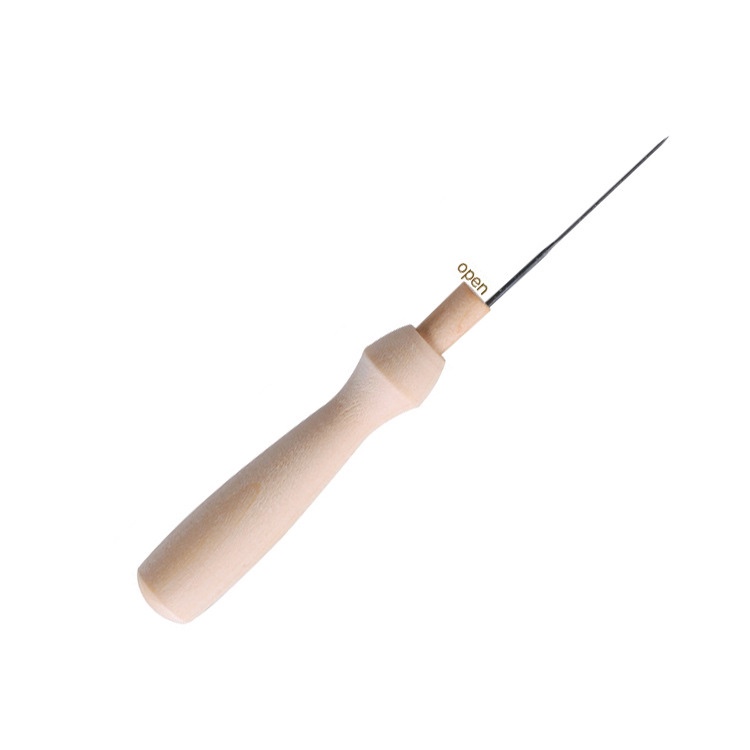 Wool Felt Poke Fun Cyclone Needle Star Needle Thick Needle Medium Needle Fine Poke Needle Tool Wooden Handle Poke Needle Finger Set Tool Set