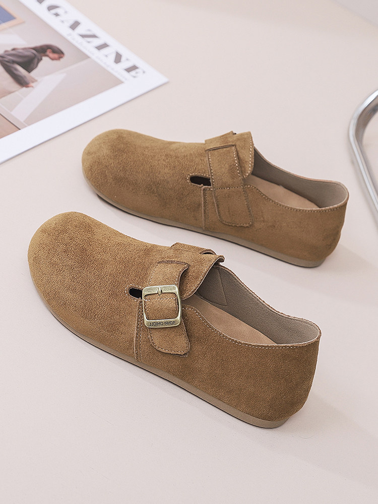 Retro Thick-Soled Birkenstock-Style Shoes for Women, New Soft-Soled Comfortable Slip-On Casual Lightweight Versatile Loafers