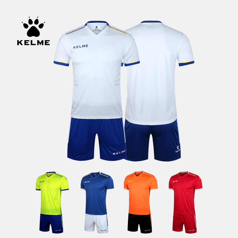KELME Kalmi football suit men's sport short sleeve race suit custom jersey official flagship training suit