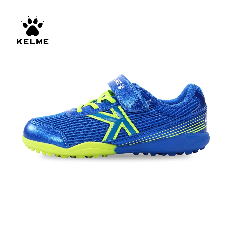 KELME Kelme giày bóng đá trẻ em đích thực dành cho nam và nữ với Velcro giày thể thao mũi nhọn gãy gót giày học sinh tiểu học - Giày bóng đá