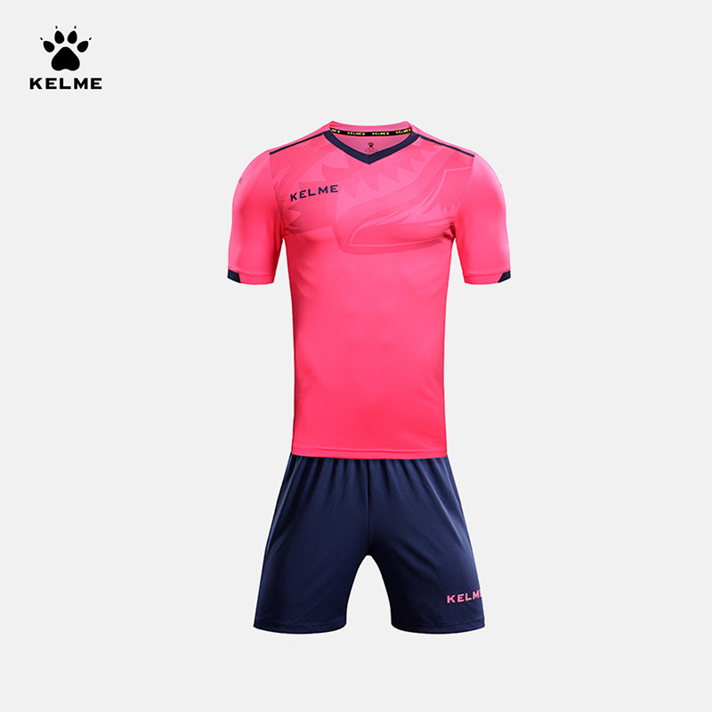 kelme Kalmi children's football suit men's short sleeve women's campus football uniforms primary school boys' team uniforms jersey