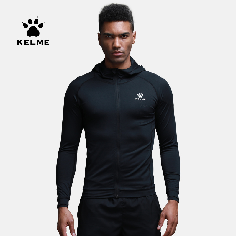 KELME Carlme Stress Men Running Costume Long Sleeve Town Training Fitness Clothes Link Sweater