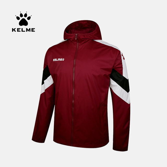 KELME Karl US-China League One ທີ່ແທ້ຈິງ Windbreaker ກິລາບານເຕະ Jacket ຄົນອັບເດດ: ຄົນອັບເດດ: ກິລາ Raincoat ຜູ້ຊາຍ