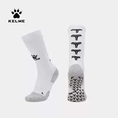 KELME Kalme football socks men's and women's mid-tube non-slip silicone football socks thickened towel bottom football sports socks