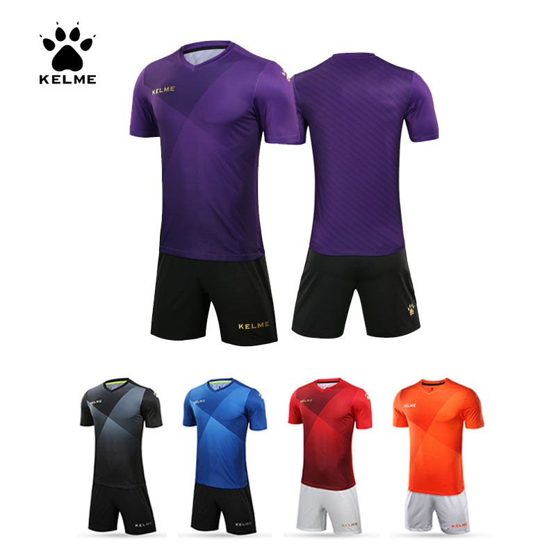 KELME Kalmi Official Flagship Football Suit Suit Men And Women Short Sleeve Match Team Training Suit Customised Jersey