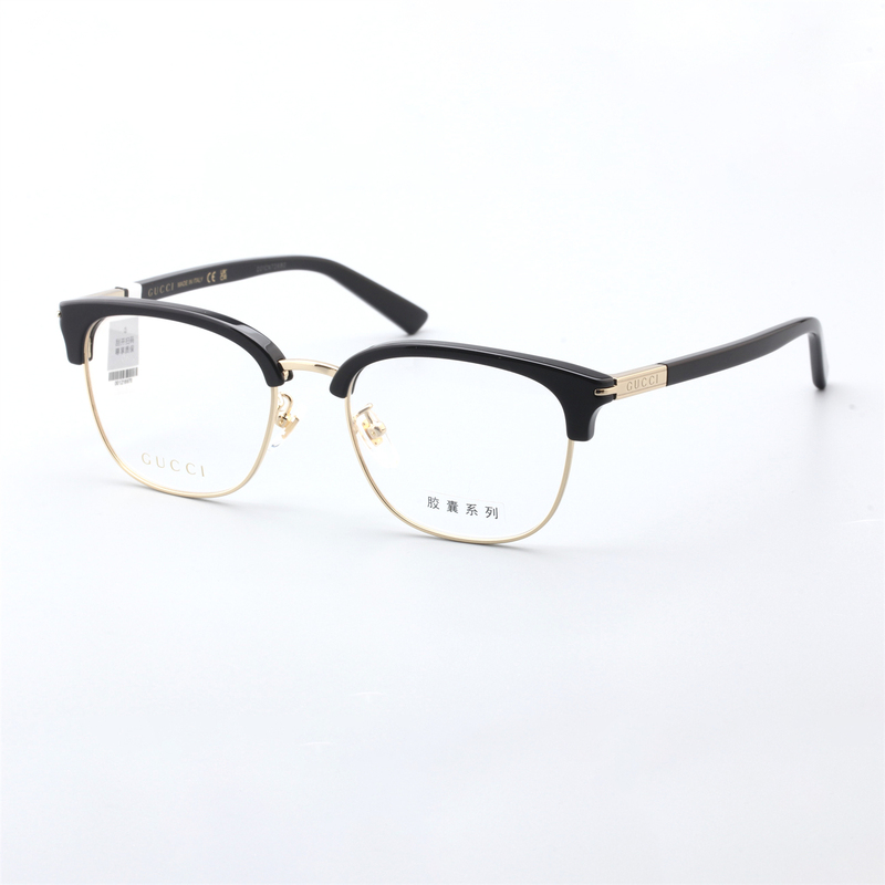 Gucci Eyeglass Frames Fashionable Acetate Metal Square Eyebrow Frame Gucci Optical Myopia Glasses Frame Gg1901Oa