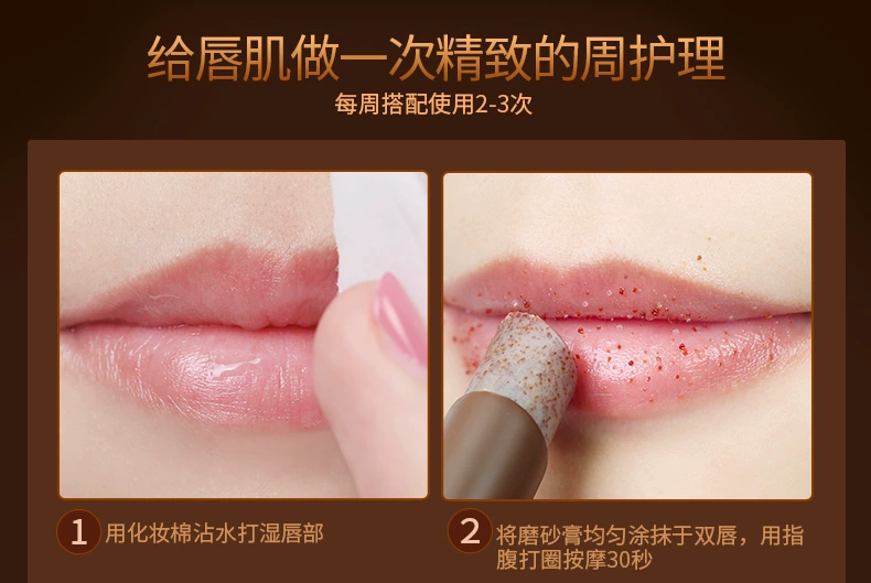 Flute Love Lip Balm + Lip Scrub Facial Lip Moisturising Lip Exfoliating Lip Care vaseline dưỡng môi thỏi