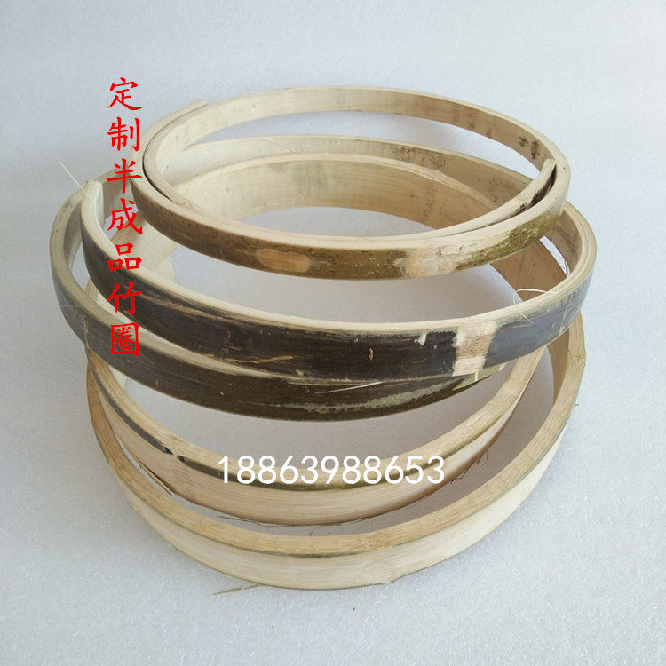 Bamboo Ring Custom Semi-finished Painting Brow brow Red Son Bird Cage Bamboo Circle Model Bamboo Circle Ferrule Bamboo Circle