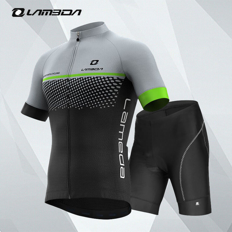 Lamparda Spring Summer Season Riding Suit Short Sleeve Blouse Jacket Male Shorts Suit Climbing Car Clothing Road Bike Gear