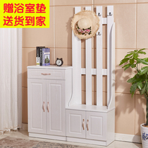 Shoe cabinet with hanger combination modern simple integrated multifunctional porch Hall Hall coat cabinet with shoe changer shoe holder