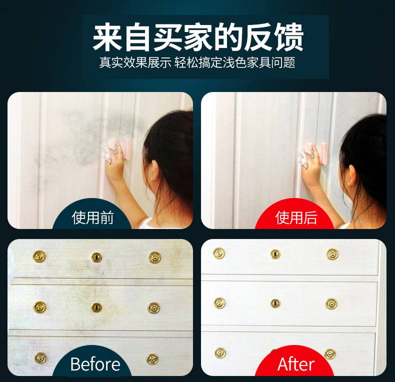 Hoa Kỳ nhập khẩu đồ nội thất sơn mài trắng sáng màu xanh Châu Âu đồ gỗ làm sạch giải pháp chăm sóc khử nhiễm mạnh - Phụ kiện chăm sóc mắt vệ sinh túi xách hàng hiệu