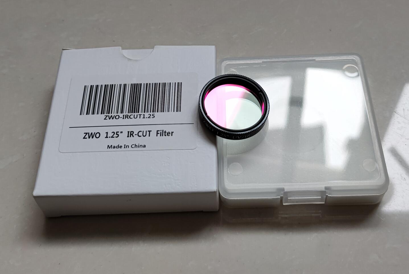 ZWO 1.25 inch UV IRCUT IR Cut-Off Filter Deep Space Photography Planetary Photography Filter