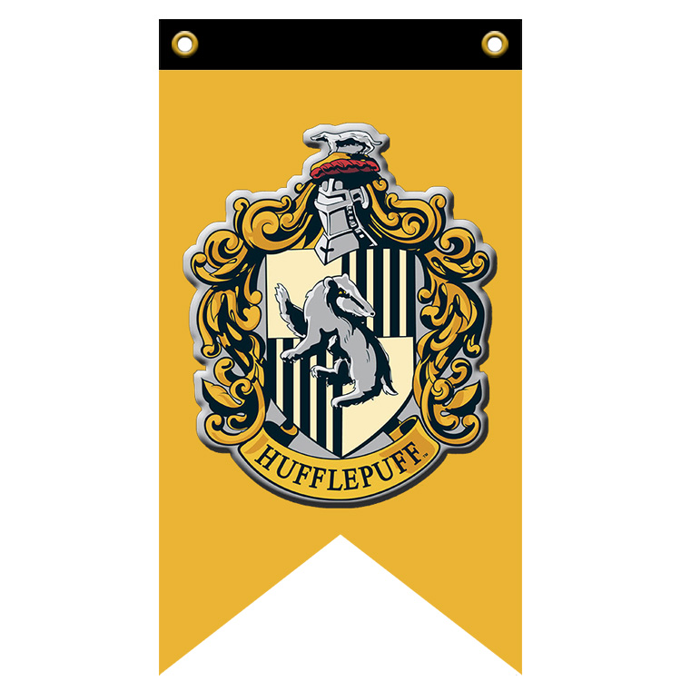 Flag set for the Herchipac Hufflepuff college logo flag polyester fiber decoration hanging cloth 75 * 125cm