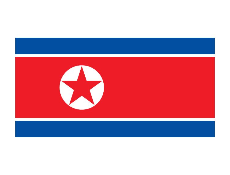 Customized No. 3 128*192CM North Korea flag waterproof sunscreen can be customized flags of various countries