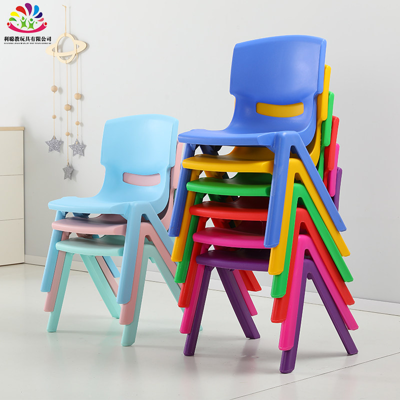 Kindergarten Chair Children Leaning Back Chair Home Thickened Plastic Study Chair Baby Dining Chair Small Stool Student Table And Chairs
