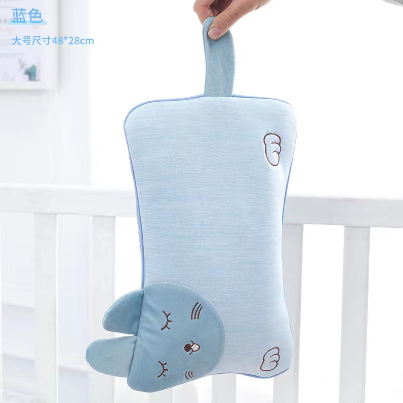 Summer style cool silk children's pillow full cassia seed buckwheat ice silk cover oil citrus leaf baby cool removable and washable pillow core