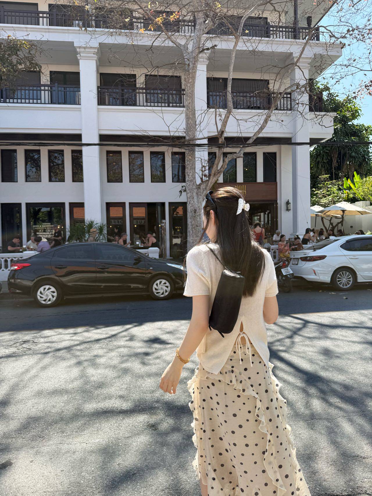 В наличии oker оригинальная юбка в горошек с оборками A-силуэт из тенсела корейский стиль 26 новая модель A755