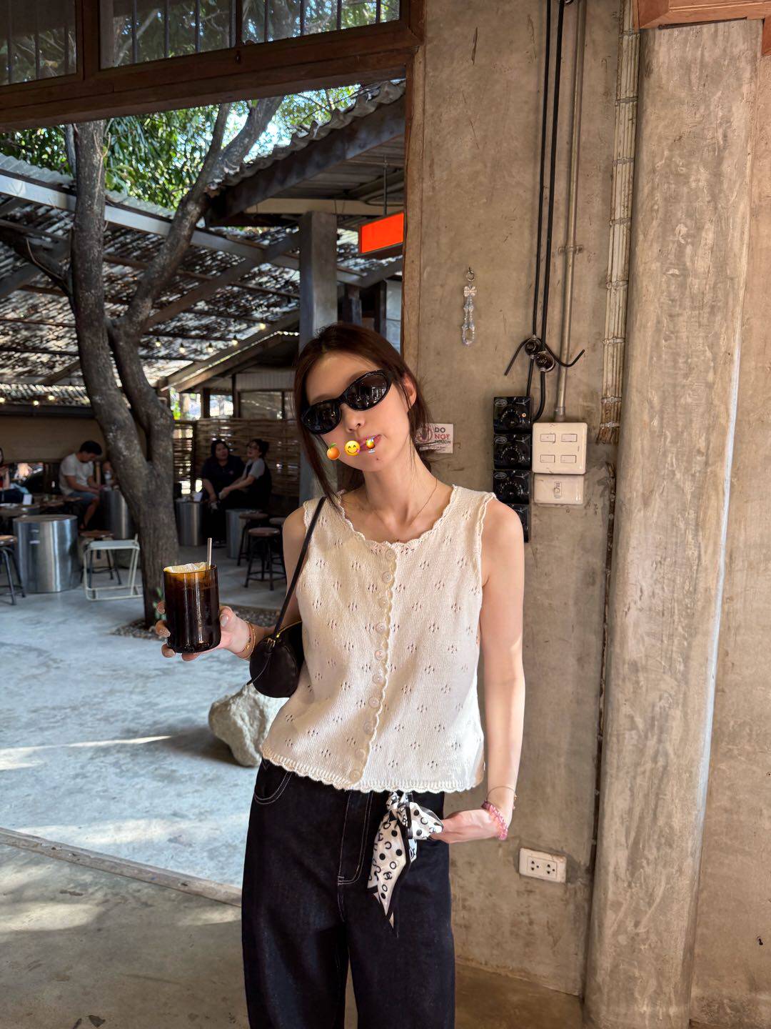 В наличии! oker章壳儿 оригинальная льняная ажурная жилетка корейского стиля универсальная майка топ новая модель 26 A683