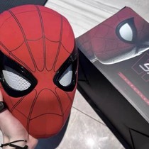 Spider-Man Headgear Movable Eyes Electric Full Automatic Mask Genuine Tennis Red New Hero Helmet Mask Toy