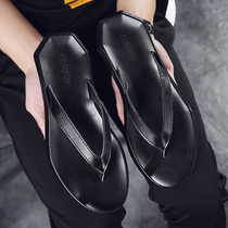 Flip-flops mens fashion personality fashion 2020 new mens soft-soled slippers Korean version of the trend non-slip casual beach shoes