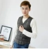 Áo vest nam cotton ngắn ấm áp vest vest ngắn cổ trung niên mặc cổ chữ V mặc bên trong mùa thu đông Áo vest cotton