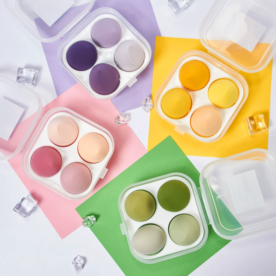 Вишнёвый малыш Докки набор макияжных яиц Don’t Eat Powder Makeup Egg Макияж Спонж Яйцо