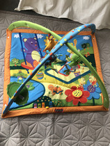 TY baby fitness frame crawling blanket with bright colors and extra large foldable travel to carry newborns on vacation and spring outings