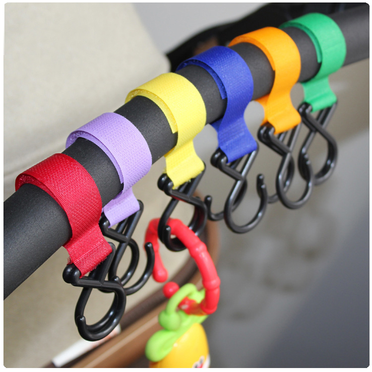 Export stroller multi-purpose stroller hook armrest hook luggage hook velcro hook 18 colors