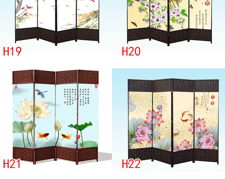 Màn hình gấp vách ngăn di động đẩy kéo có thể thu vào đơn giản hiện đại căn hộ nhỏ hiên phòng ngủ phòng khách căn hộ nhỏ gỗ rắn - Màn hình / Cửa sổ bức bình phong gỗ