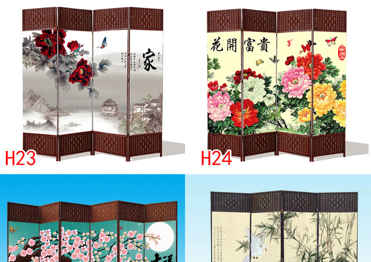 Màn hình gấp vách ngăn di động đẩy kéo có thể thu vào đơn giản hiện đại căn hộ nhỏ hiên phòng ngủ phòng khách căn hộ nhỏ gỗ rắn - Màn hình / Cửa sổ bức bình phong gỗ