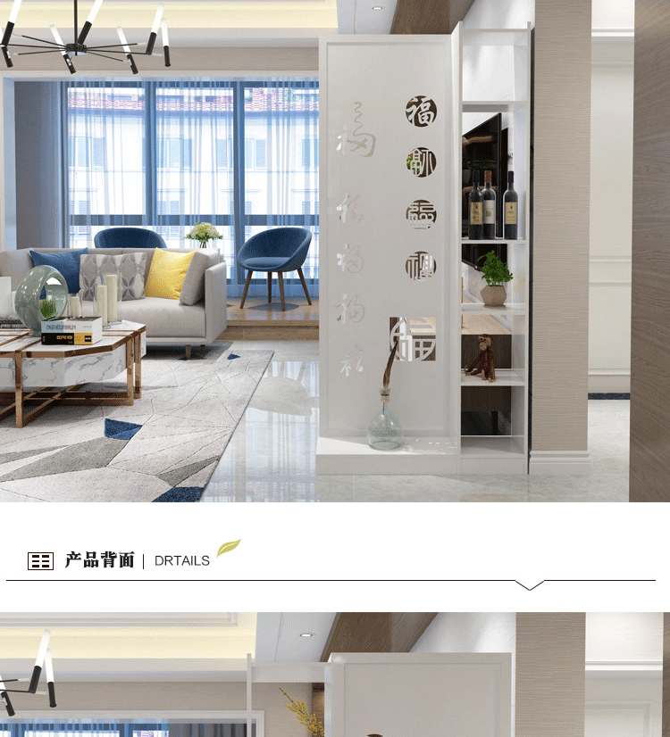 Home Home màn hình phân vùng phòng khách căn hộ nhỏ giá đơn giản hai mặt trang trí tủ hiện đại tối giản Bắc Âu - Màn hình / Cửa sổ bình gỗ phong thủy