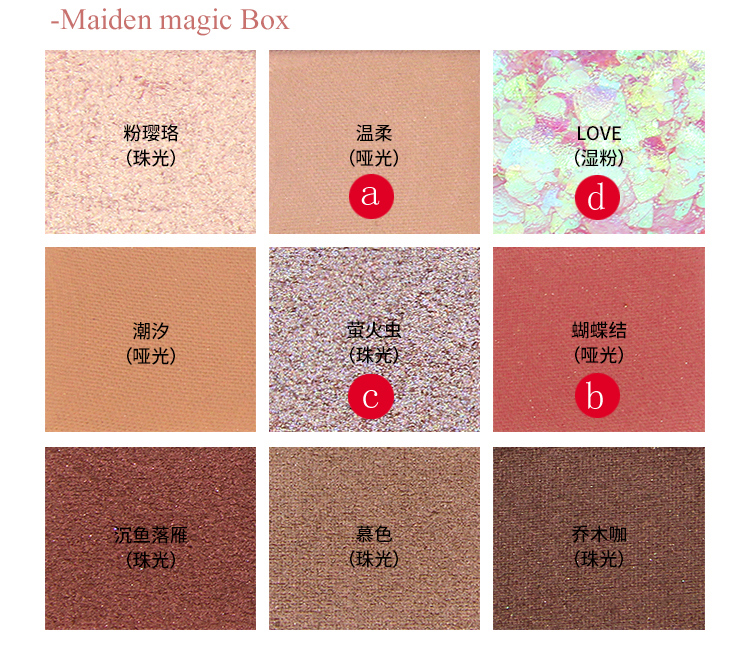 Novo sequin phấn mắt flash net bóng mắt đỏ đĩa tương đương giá trị cao ngọc trai kỳ lân ánh sáng trong nước - Bóng mắt bảng mắt hàn quốc