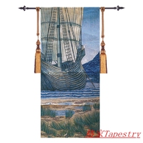 | Sailing | Belgian tapestry art tapestry European style modern living room entrance background wall decorative fabric hanging painting