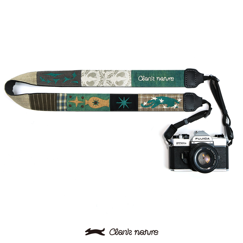 Embroidered Camera Strap Crossbody Shoulder Strap｜Embroidered Patchwork Handmade Strap, Pressure-Reducing, Cushioning, Skin-Friendly and Comfortable