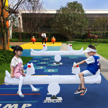 Seesaw childrens indoor toys internet celebrity solar outdoor colorful kindergarten square amusement park entertainment facilities