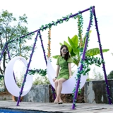 Светодиодная луна светлая сеть красная открытая лампа на полу