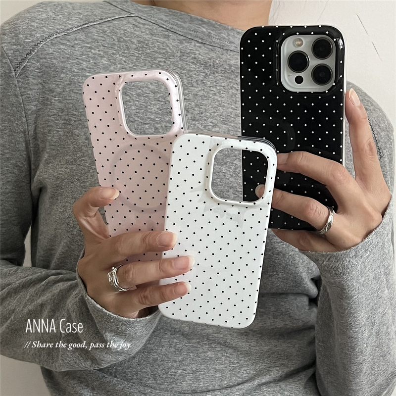 Annacase Cute Retro Simple Small Polka Dot Magnetic Phone Case Suitable for iPhone 17 Pro Max Apple 14 Glossy 17 Pro New Model 15 Pro Soft 16 Pro Max Anti-Drop Protective Case 16 Annacase Cute Retro Simple Small Polka Dot Magnetic Phone Case Suitable for iPhone 17 Pro Max Apple 14 Glossy 17 Pro New Model 15 Pro Soft 16 Pro Max Anti-Drop Protective Case 16