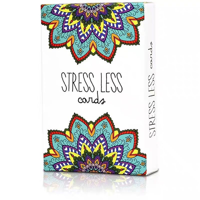 Stress Less Cards - 50 Mindfulness and Meditation Practice English Cards Board Game Stress Less Cards - 50 Mindfulness and Meditation Practice English Cards Board Game